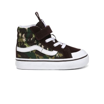 Vans Animal Camo Sk8-Hi Reissue 138 V - Çocuk Bilekli Ayakkabı (Kahverengi)